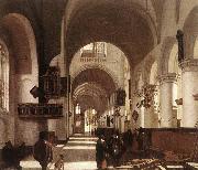 Interior of a Protastant Gothic Church WITTE, Emanuel de